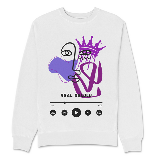 Real Delulu Fleece Sweater